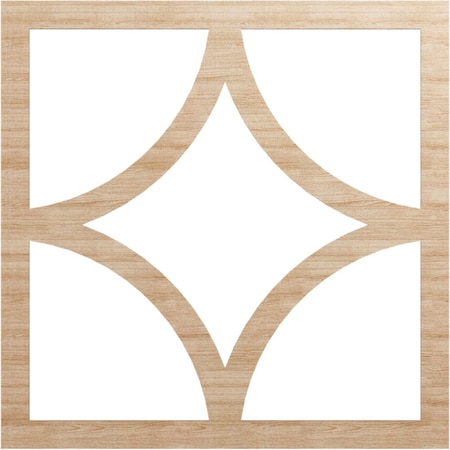 Ekena Millwork Statesman Wood Fretwork Pierced Ceiling Medallion, Alder, 38"OD x 24 1/4"ID x 1/4"T CMWP38X38X0250STAL